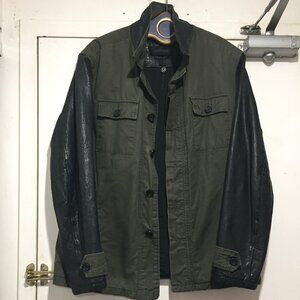 DANIER MILITARY COTTON LEATHER JACKETS SIZE M